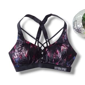 Victorias Secret Lightweigth Sports Bra Victoria Sports VSX Black Mesh 32C